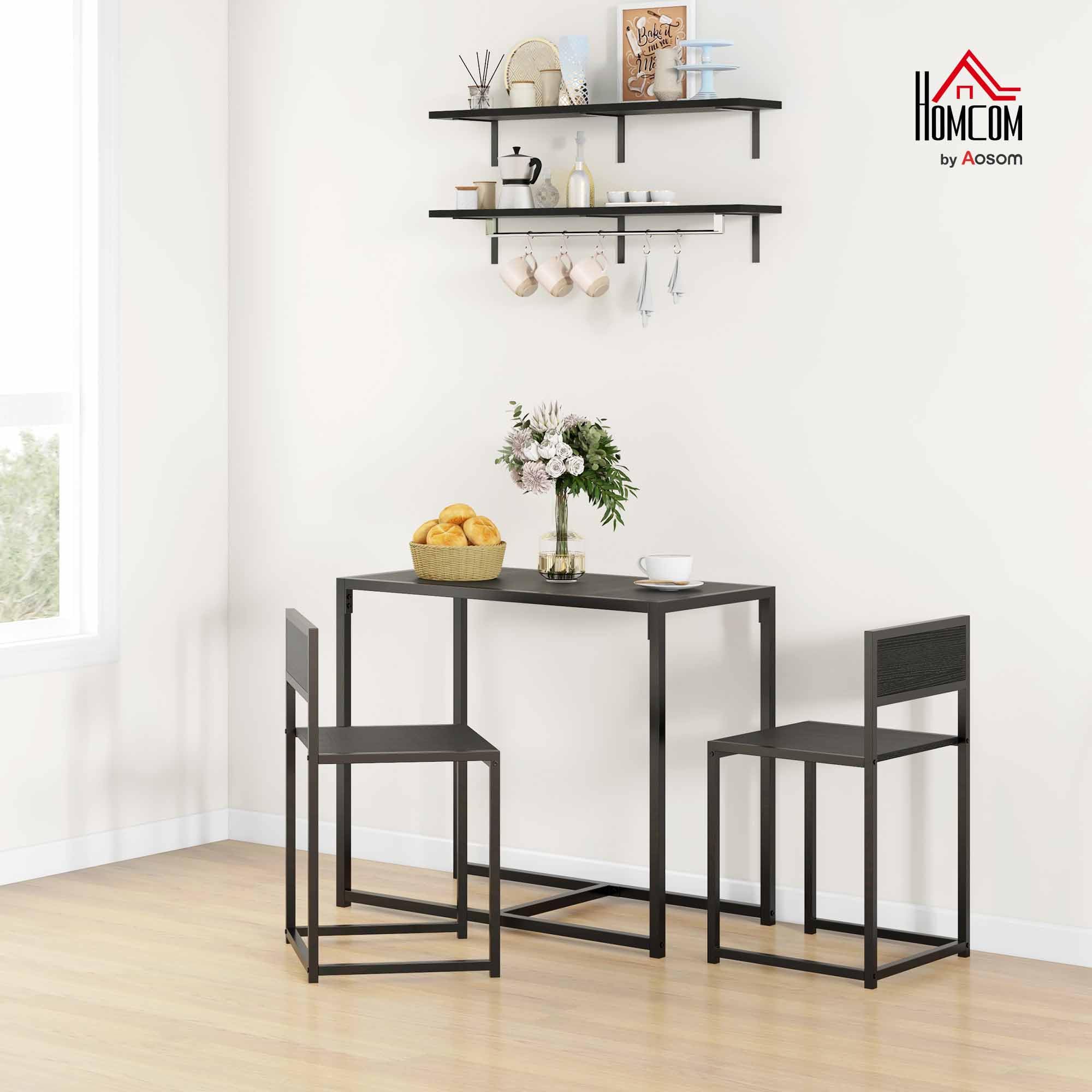 Amazon.com - HOMCOM 3-Piece Industrial Dining Table Set for