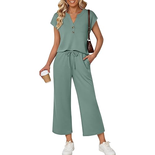 LILLUSORY Two Piece Lounge Sets for Women Spring Vacation Beach Travel Airport Outfits Casual Cruise Fashion 2026