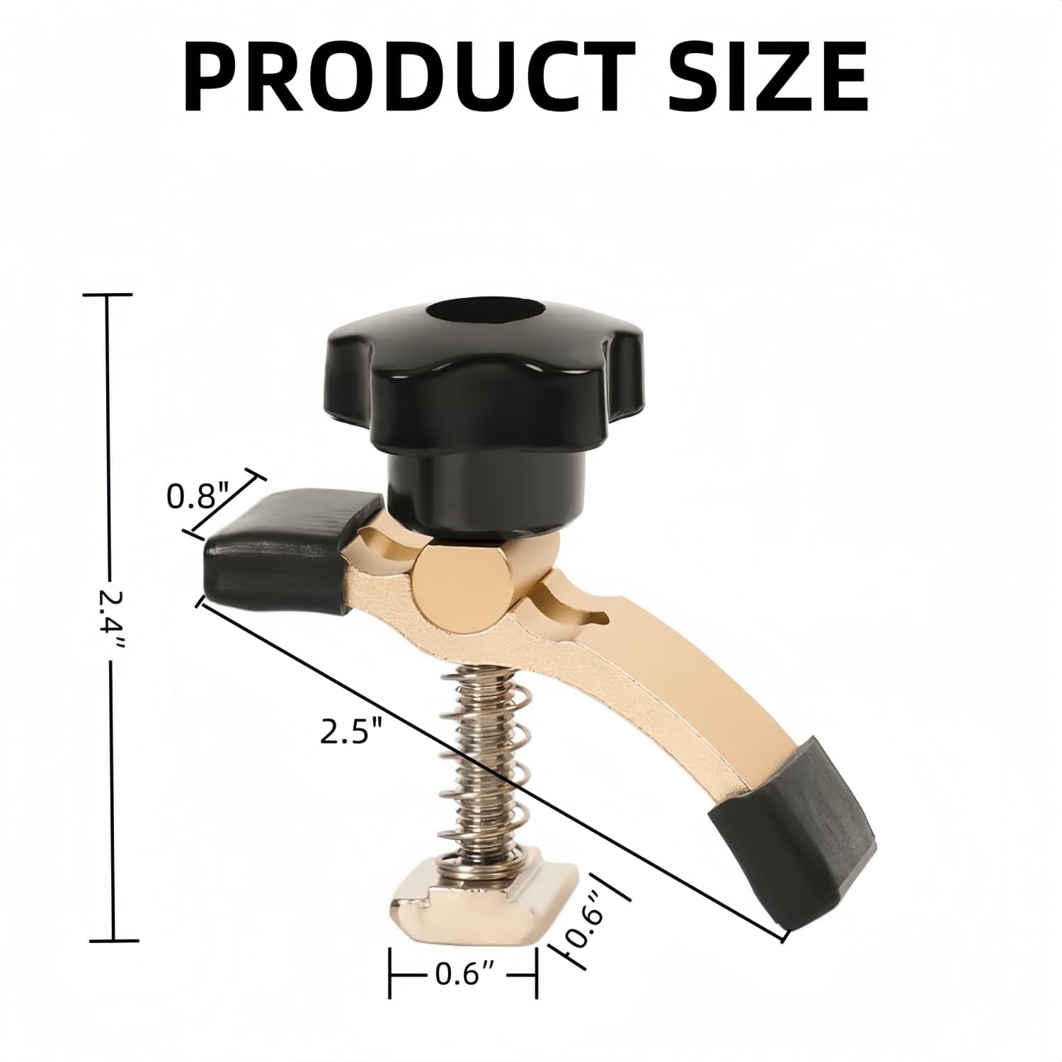 HIINZI 4 Pieces Mini Hold Down Clamps Kit, Hold Down Clamps Woodworking, Precision Fit for 3018 CNC Router (3018 Pro Max/3018-Pro Ultra), Wood & Metal Working, 2G7-3WZ-QK8915