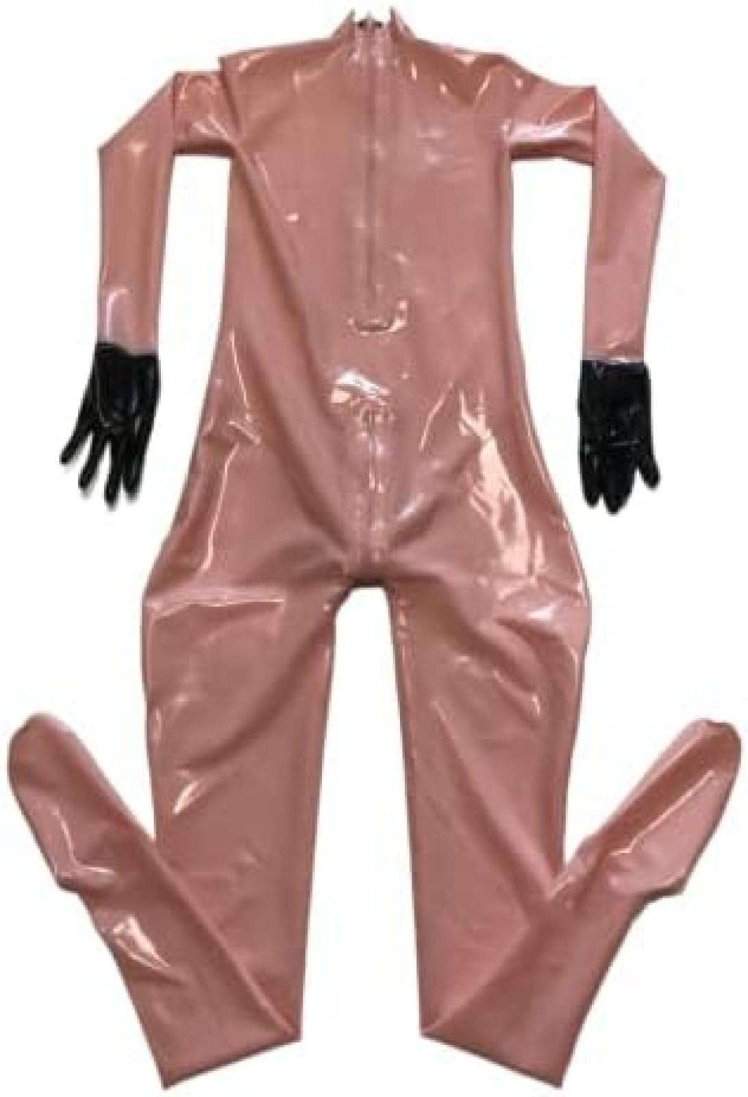 Guanti Fetish In Lattice Rosa Catsuit Guaina Su Misura 3D Con Cerniera Invisibile Sul Cavallo Posteriore,Color Carne (femmina),3XL