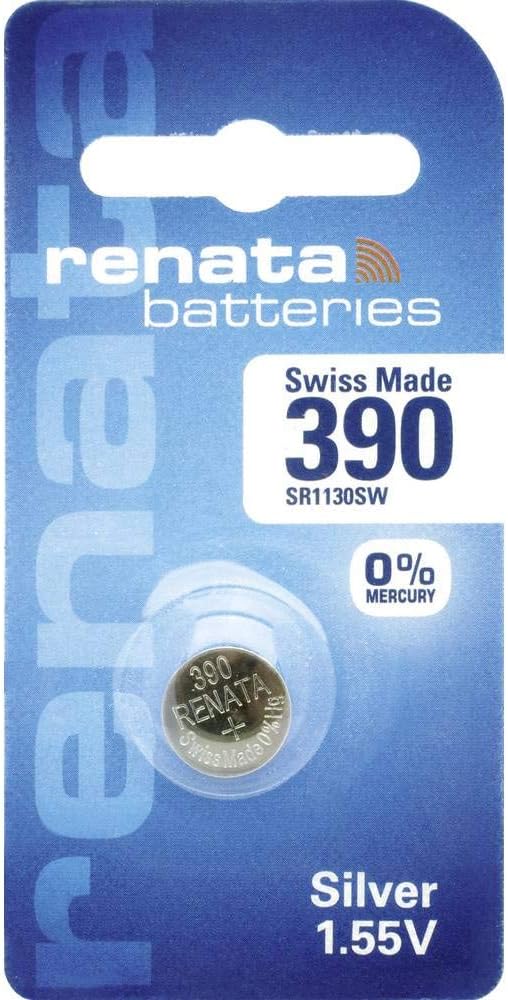 Silver Oxide Button Cell Battery 390 by Renata