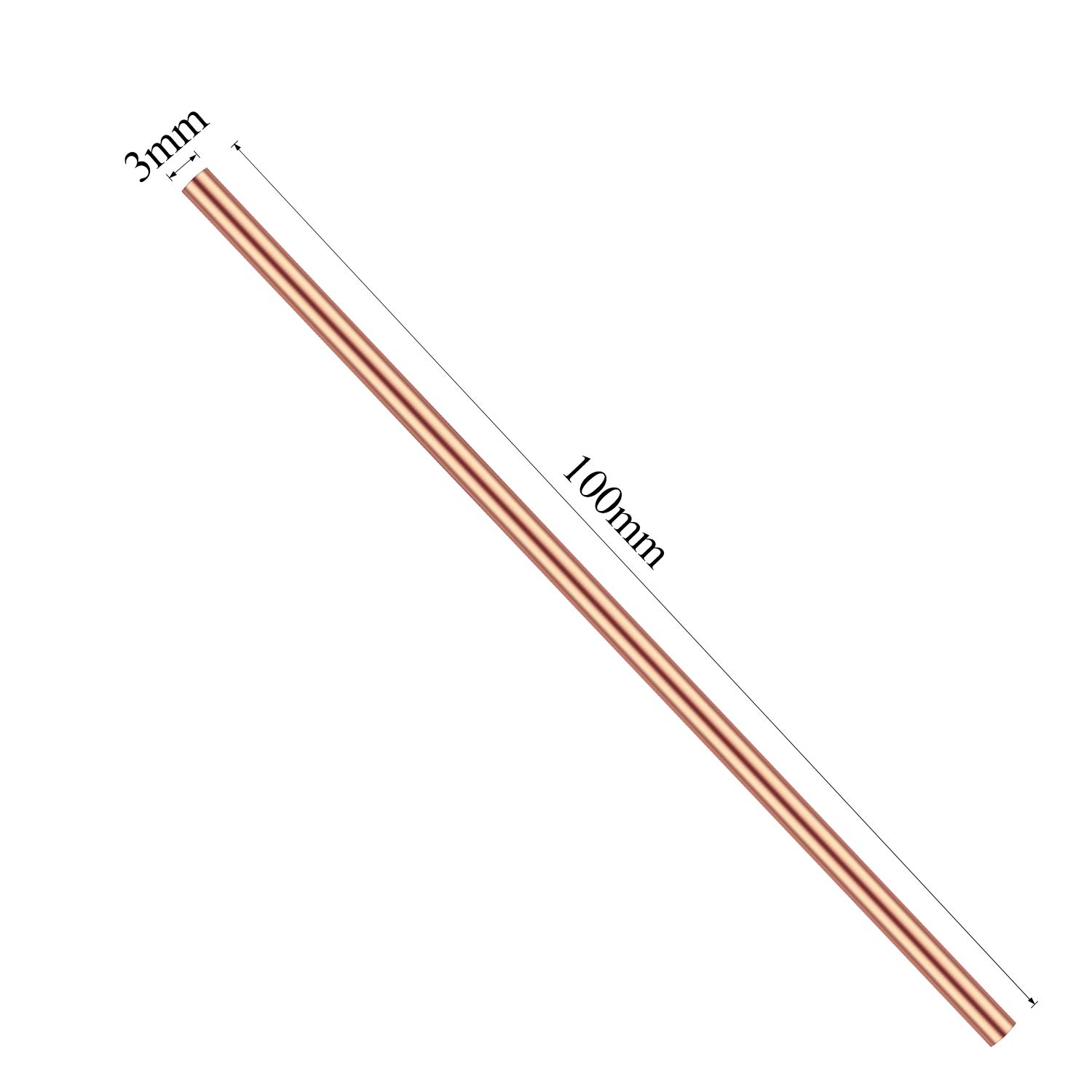 3mm Copper Round Rod, Favordrory 10PCS ... - Togo