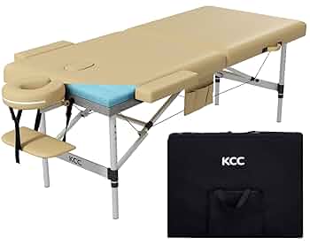 ✿masa✿ Amazon.com: KCC Memory Foam Portable Massage Table, Foldable