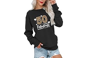Fabulous 50th Birthday T-shirts for Women: Leopard Print and Style