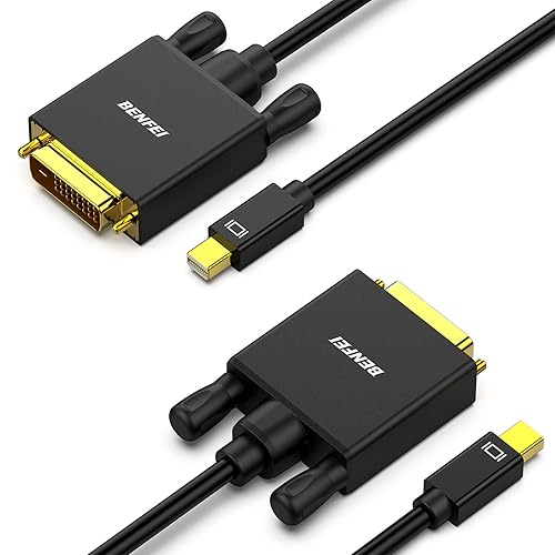 Miniatura 10 de BENFEI Cable Mini DisplayPort a DVI, cable de Mini DisplayPort a DVI de 10 pies (compatible con Thunderbolt 2) con MacBook AirPro, Surface ProDock,