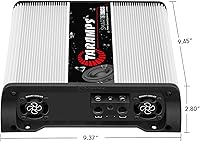 Vista 6 de Taramps Smart 3 Bass 0.5 a 2 ohmios 3000 vatios RMS, multiimpedancia, 1 canal, amplificador para subwoofer de coche, clase D de alta potencia