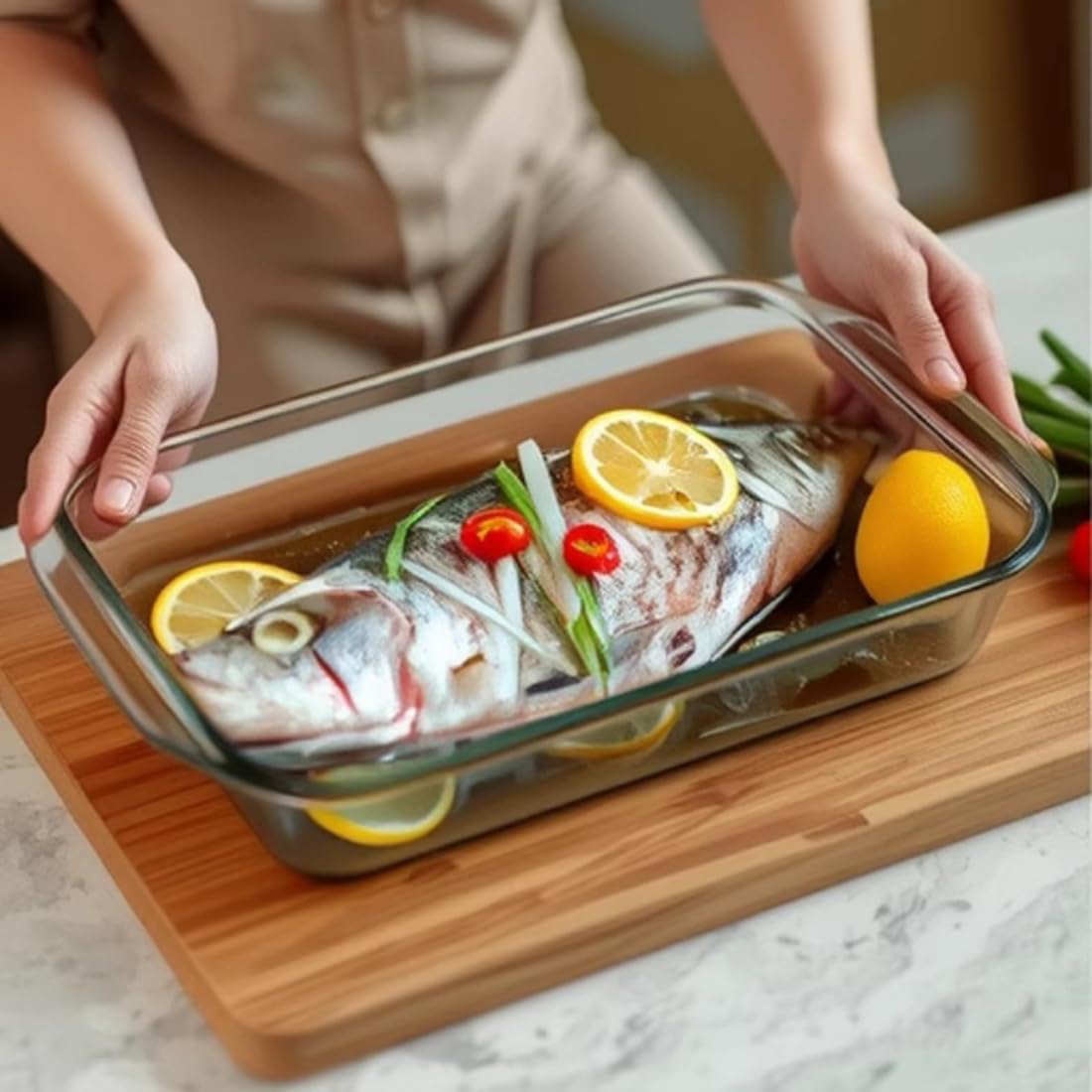 Szklane naczynie do pieczenia do piekarnika, pojemność 2 l, prostokątna blacha do pieczenia, odporne na wysokie temperatury, szklane naczynie do zapiekania do gotowania, zamrażarki i