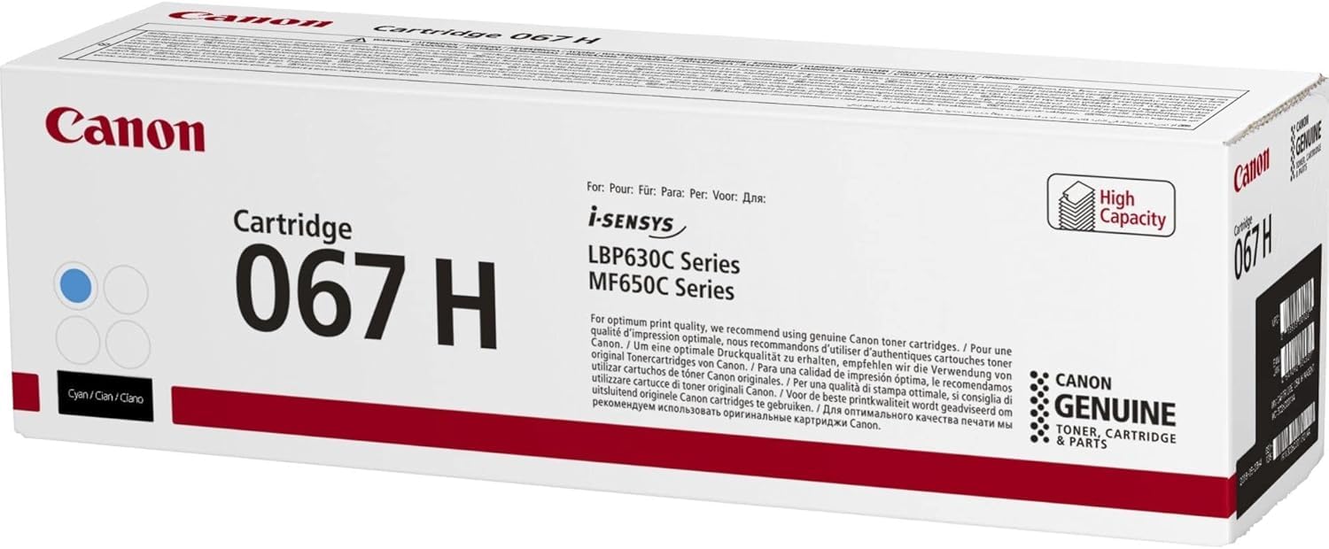 Amazon.com: Canon 067H Toner Cartridge 1 Piece(s) Original Cyan