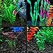MyLifeUNIT Artificial Fish Tank Plants, 10 Pack Plastic Aquarium Plants Decorations