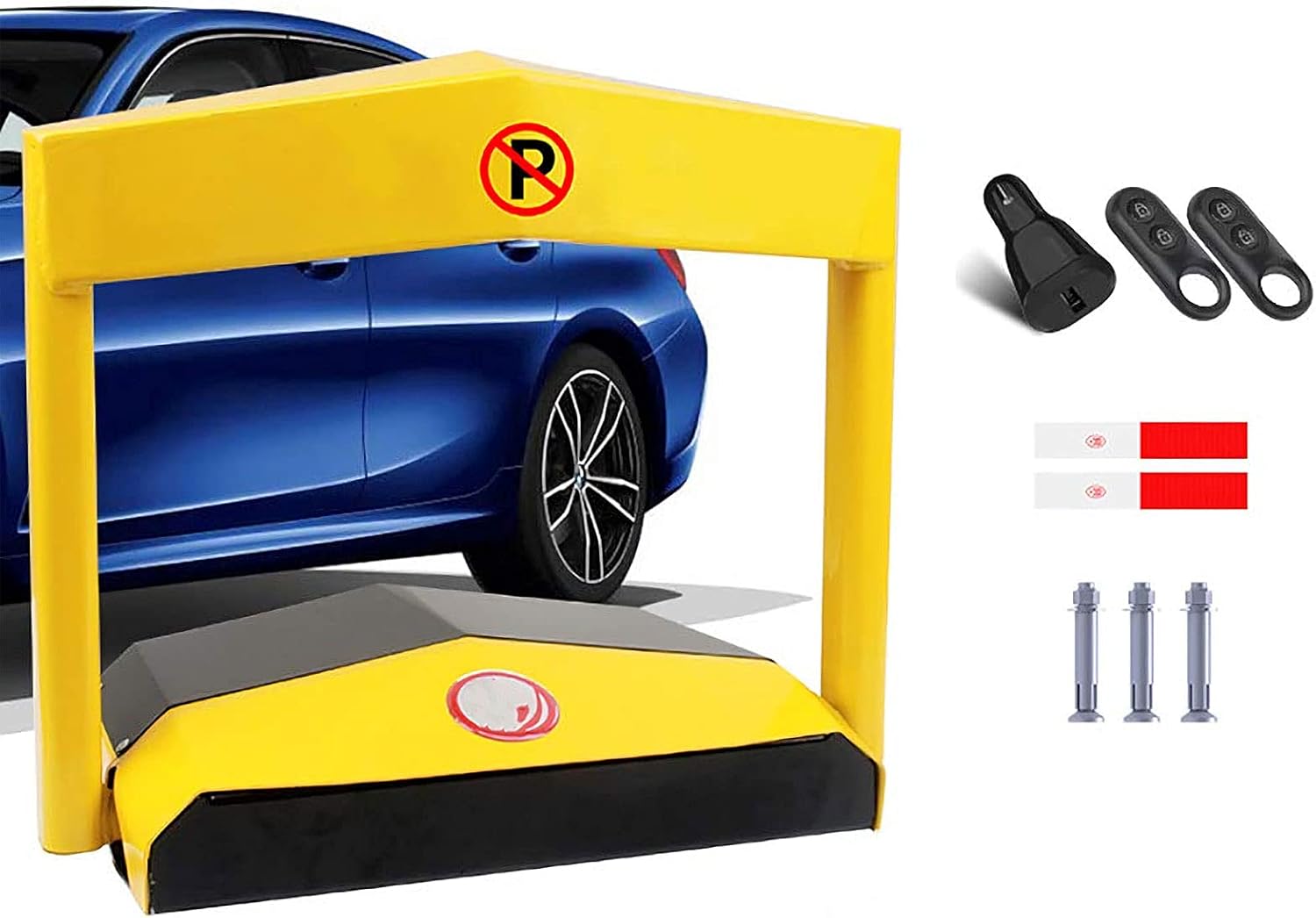 Automatic Remote Controlled Parking Post Car Park Driveway Guard Saver