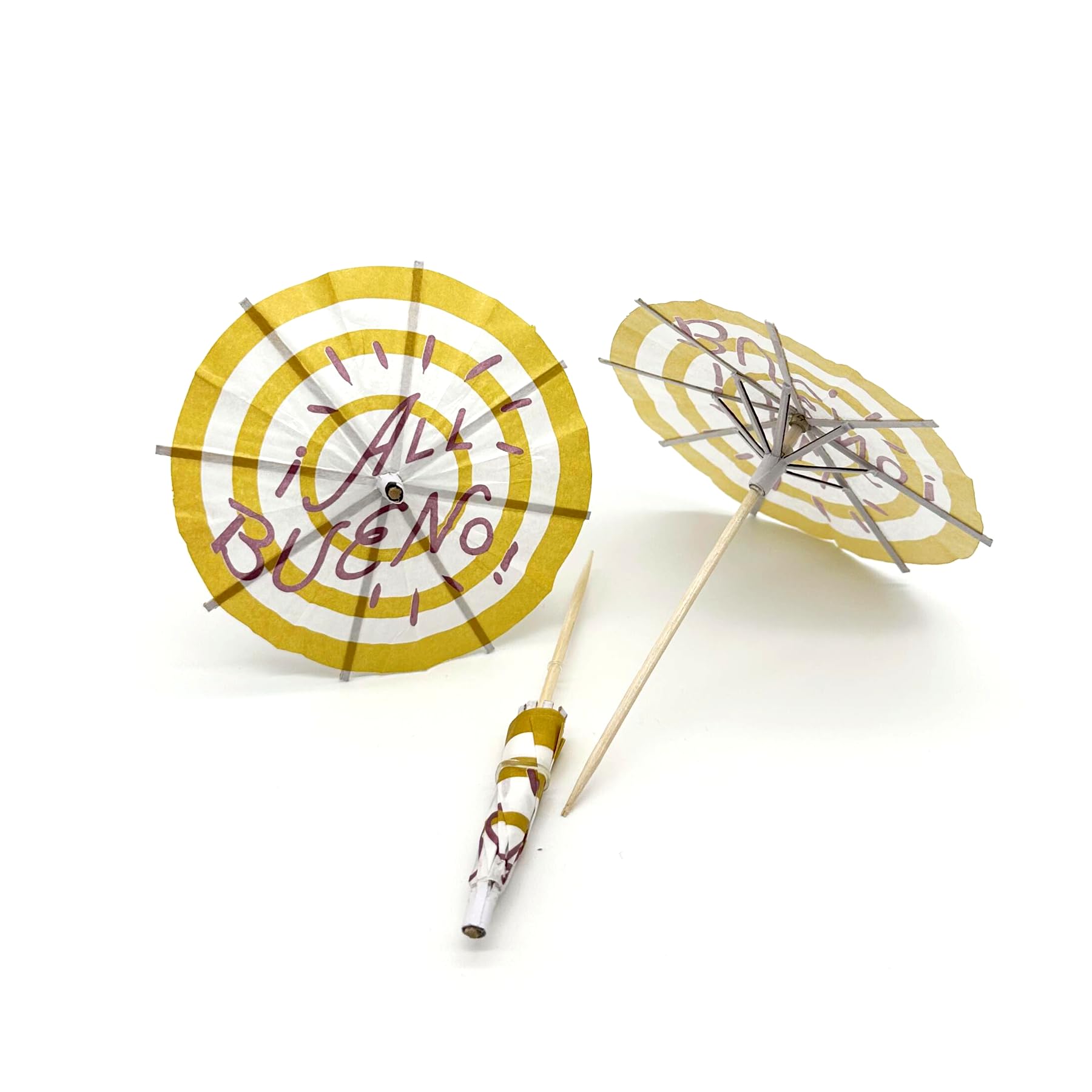 Parapluies de cocktail personnalisés pour déco de verre et cupcake (Lot de 50)
