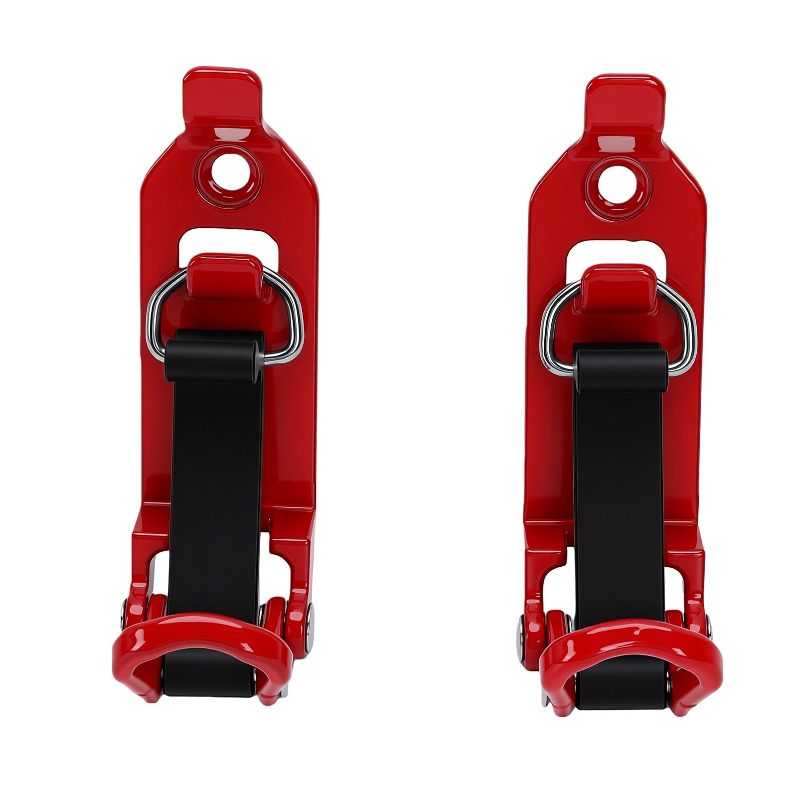 EMUKOEP Robuster Metall-Gummi-Schaufelhalter für Dachträger, 8er-Pack