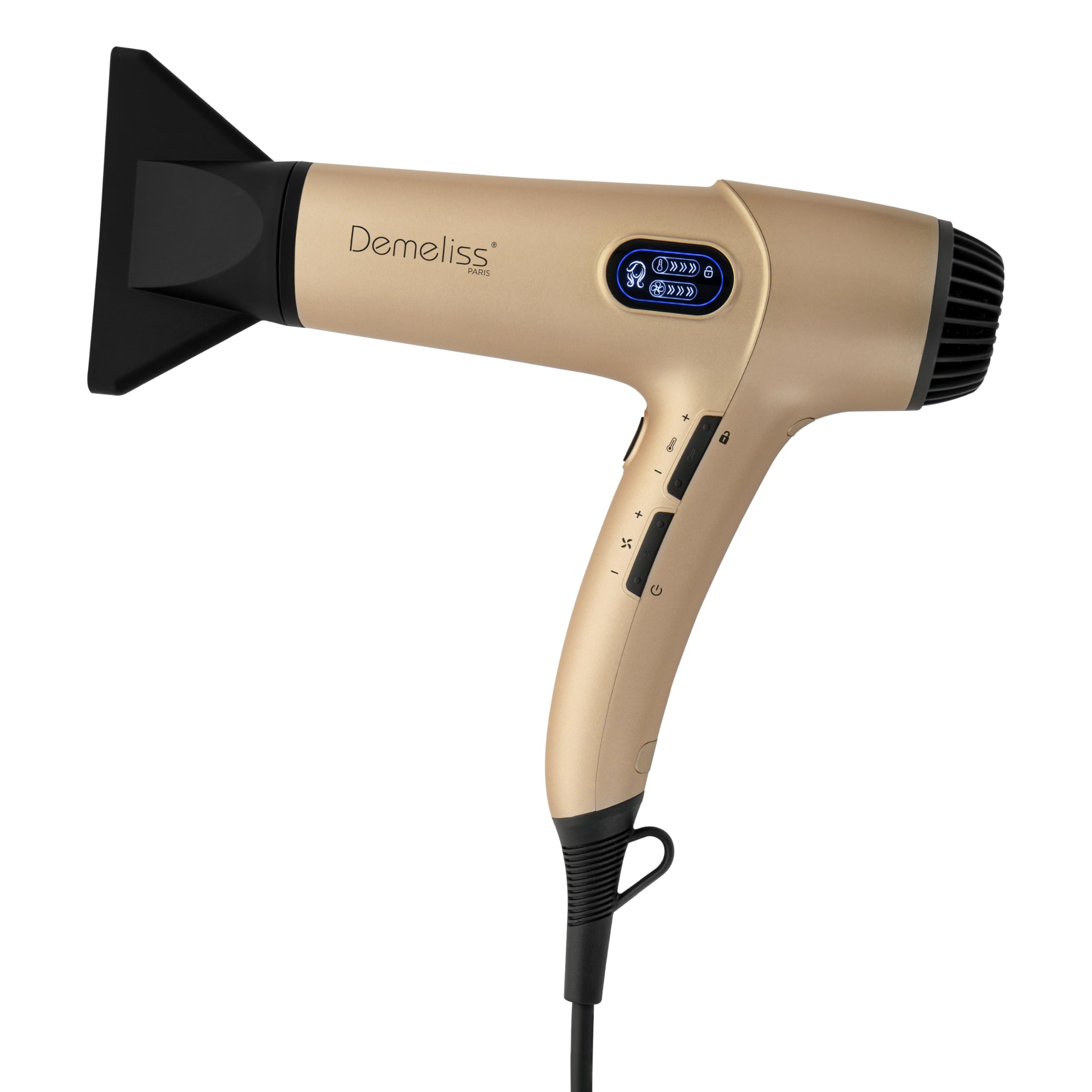 Asciugacapelli Demeliss SAINT ALGUE PRO SERIES - Motore Digitale BLDC - Leggero, Compatto, Silenzioso, Ultra Potente - 3 Accessori Magnetici - Design Ergonomico, Funzione Ionica
