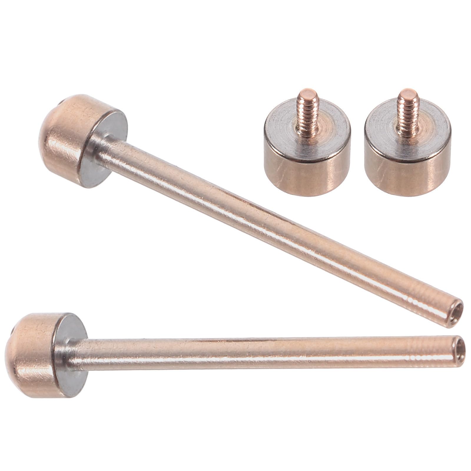 Garneck Varillas de Conexión para Reloj Tornillo, Metal Plata