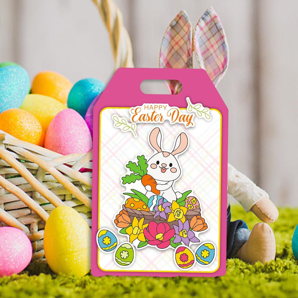 arriettycraft Coniglietto Pasqua Primavera Uccelli Riccio Fiori Lavanda Chiaro Francobolli per la creazione di biglietti Decorazione e FAI DA TE