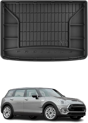 OMAC Alfombrillas de piso prémium para Mini Cooper S 2014-2020 3D juego de forros de automóvil negro, delantero y asiento de segunda fila, goma,