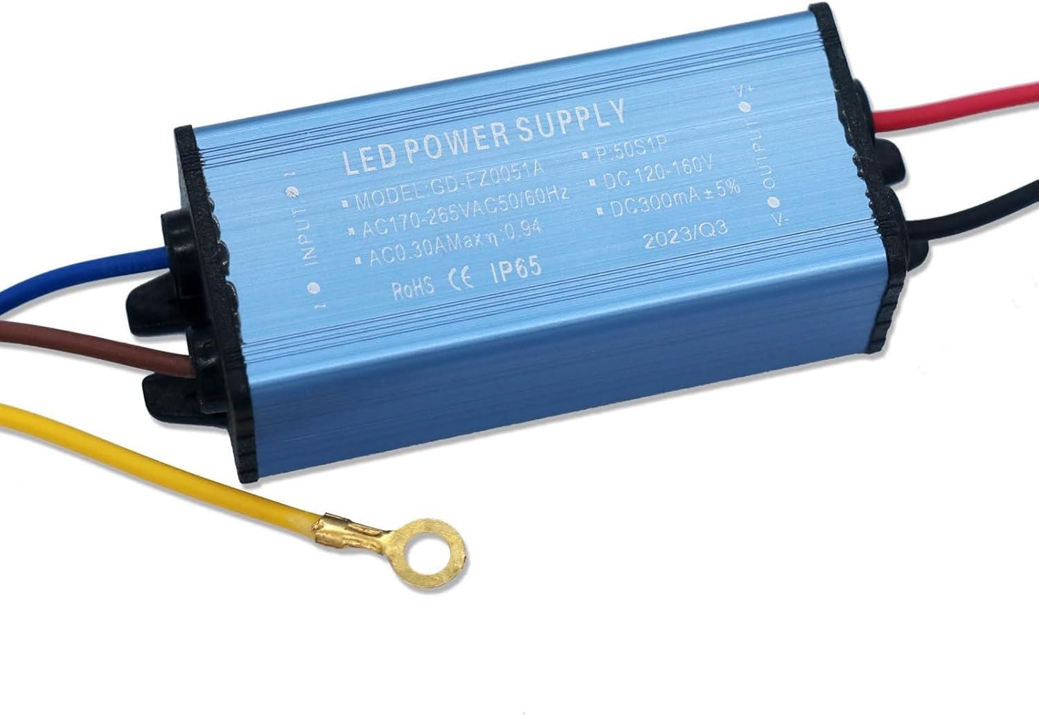 LED Waterproof Isolation Driver 50W DC120-160V 300mA Constant Current Voltage Power Supply LED Lighting Transformer