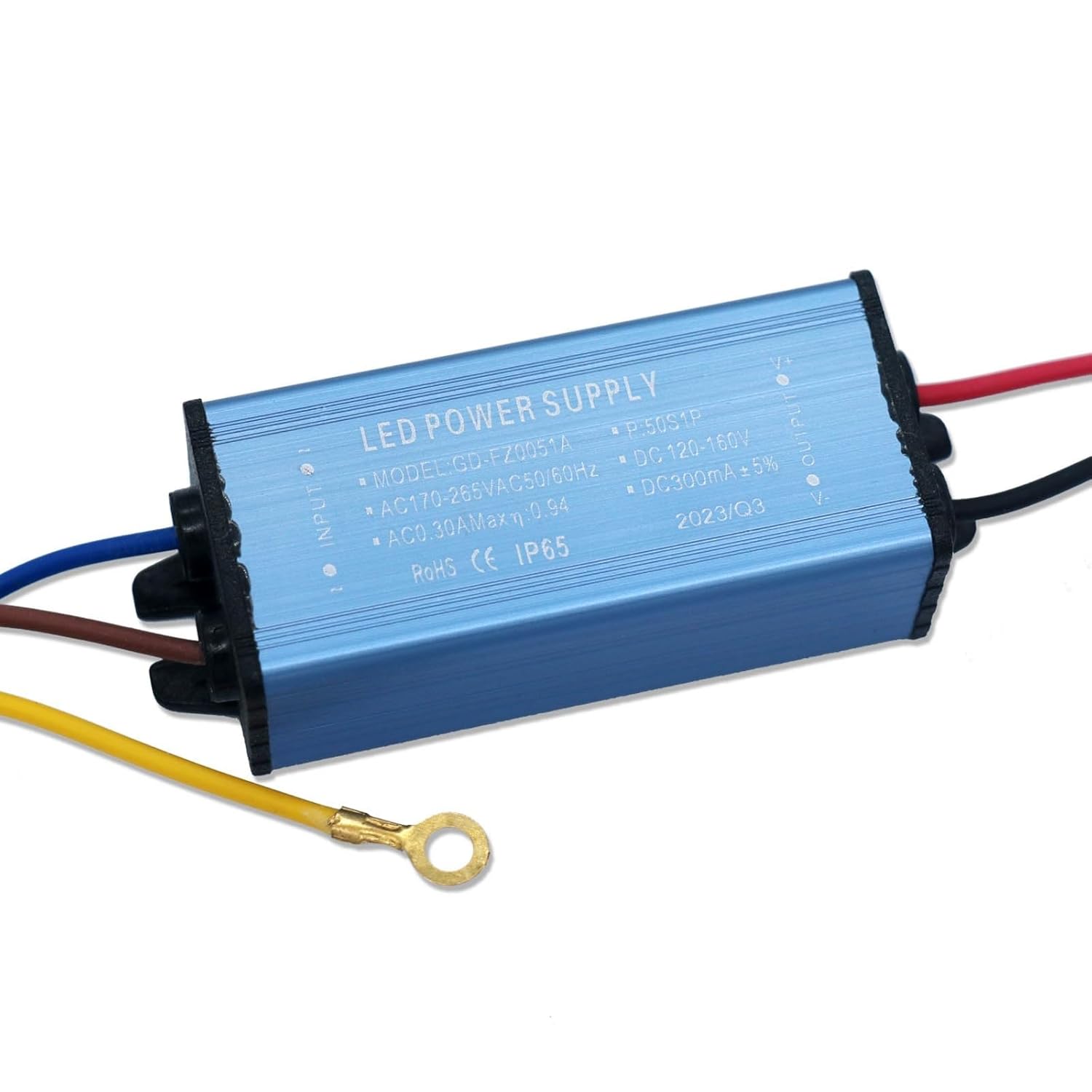 LED Waterproof Isolation Driver 50W DC120-160V 300mA Constant Current Voltage Power Supply LED Lighting Transformer