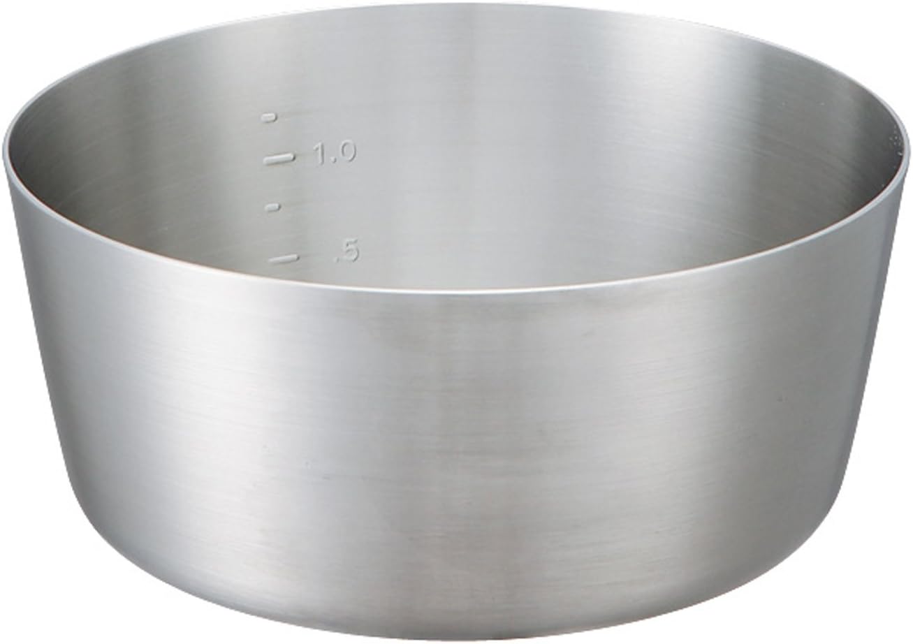 Aluminum Seisakusho Kingdenji Yatco Pot (with scale) 8.3 inches (21 cm)