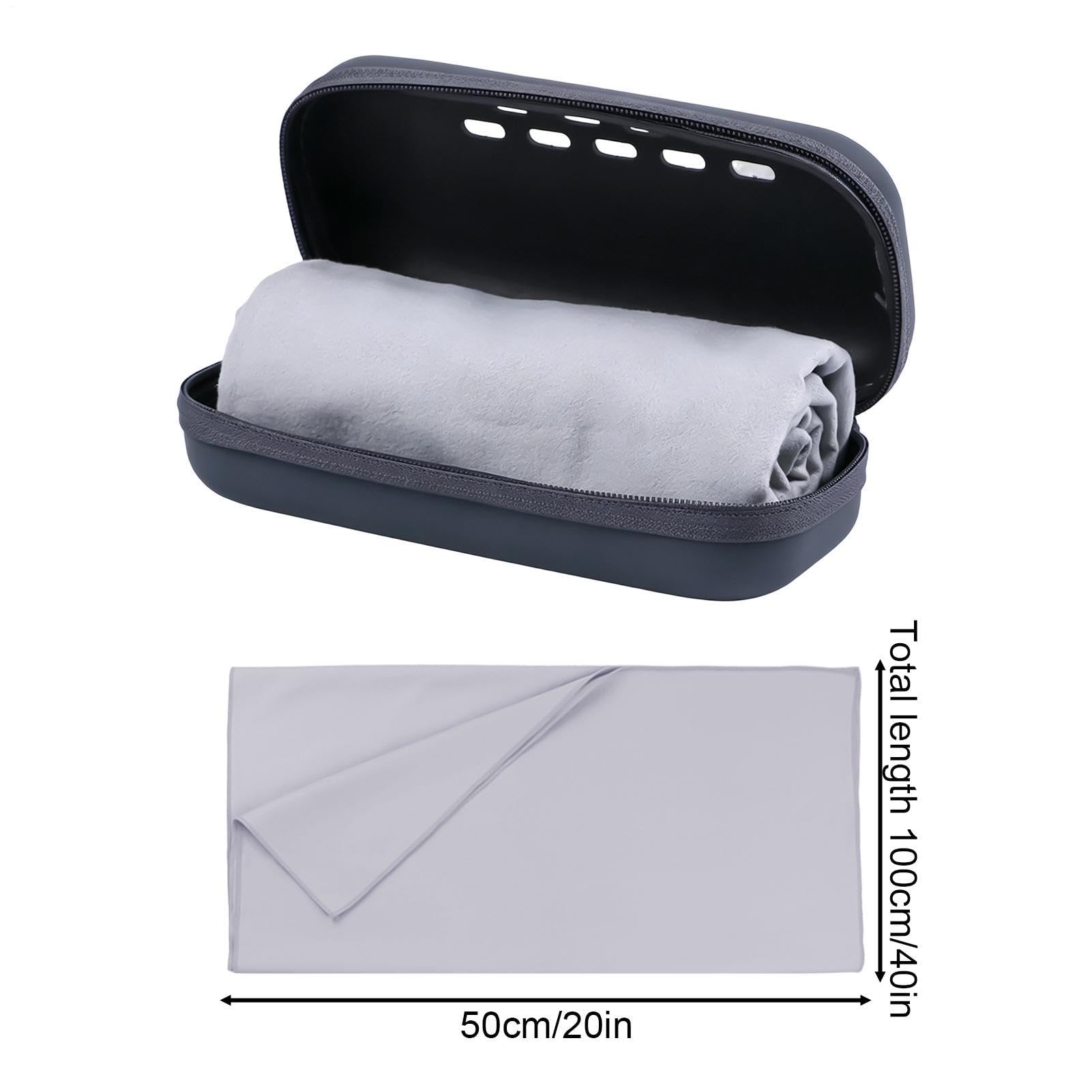 Serviette De Bain microfibre rafraîchissante pour le bain avec rangement