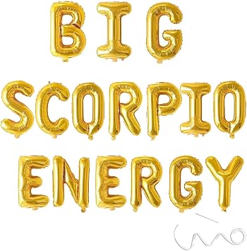 Scorpio Zodiac Birthday Banner - October/November Bday Party Decorations