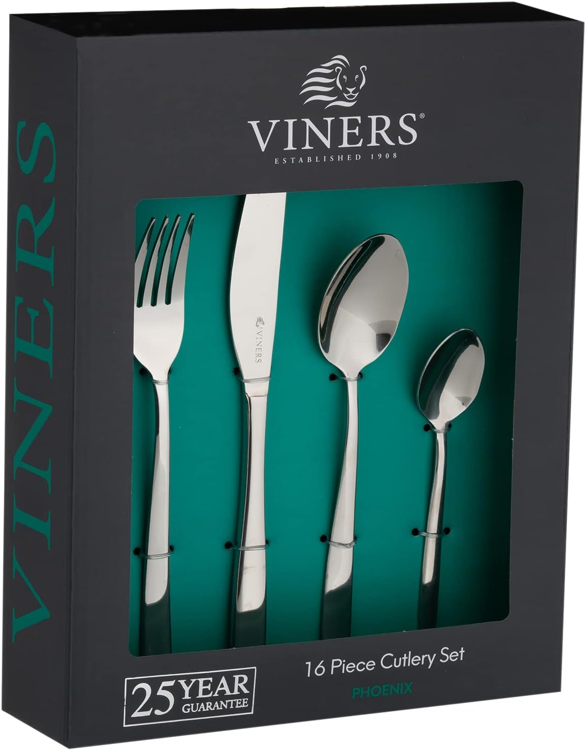 Viners Phoenix 16 Piece 18/0 Stainless Steel Cutlery Set Amazon.co.uk