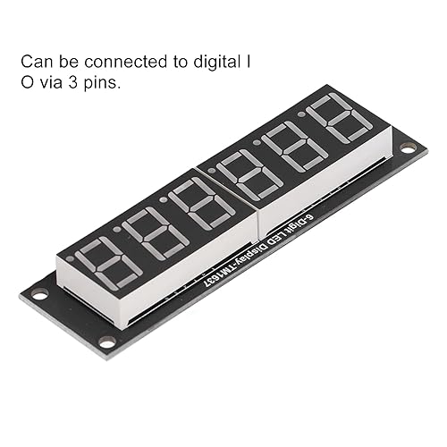 Miniatura 2 de Módulo de visualización de tubo digital, 6 segmentos digitales LED 6 dígitos 7 segmento 0.56 pulgadas TM1637 chip de unidad accesorio rojo