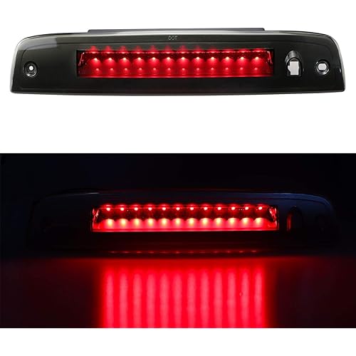 LED 3rd Brake Light Assembly High Mount Stop Light Fit for Ford Expedition/Lincoln Navigator (2003-2016) for 923259 7L1Z13A613A (Black Housing Smoke Lens)