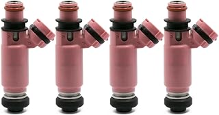 Gasolina Inyector Inyectores de combustible de 565Cc, color rosa, 4 Uds., piezas de coche para STI, para WRX, para Forester OEM:16611-AA370 195500-3910 1955003910 Válvula de inyección inyector