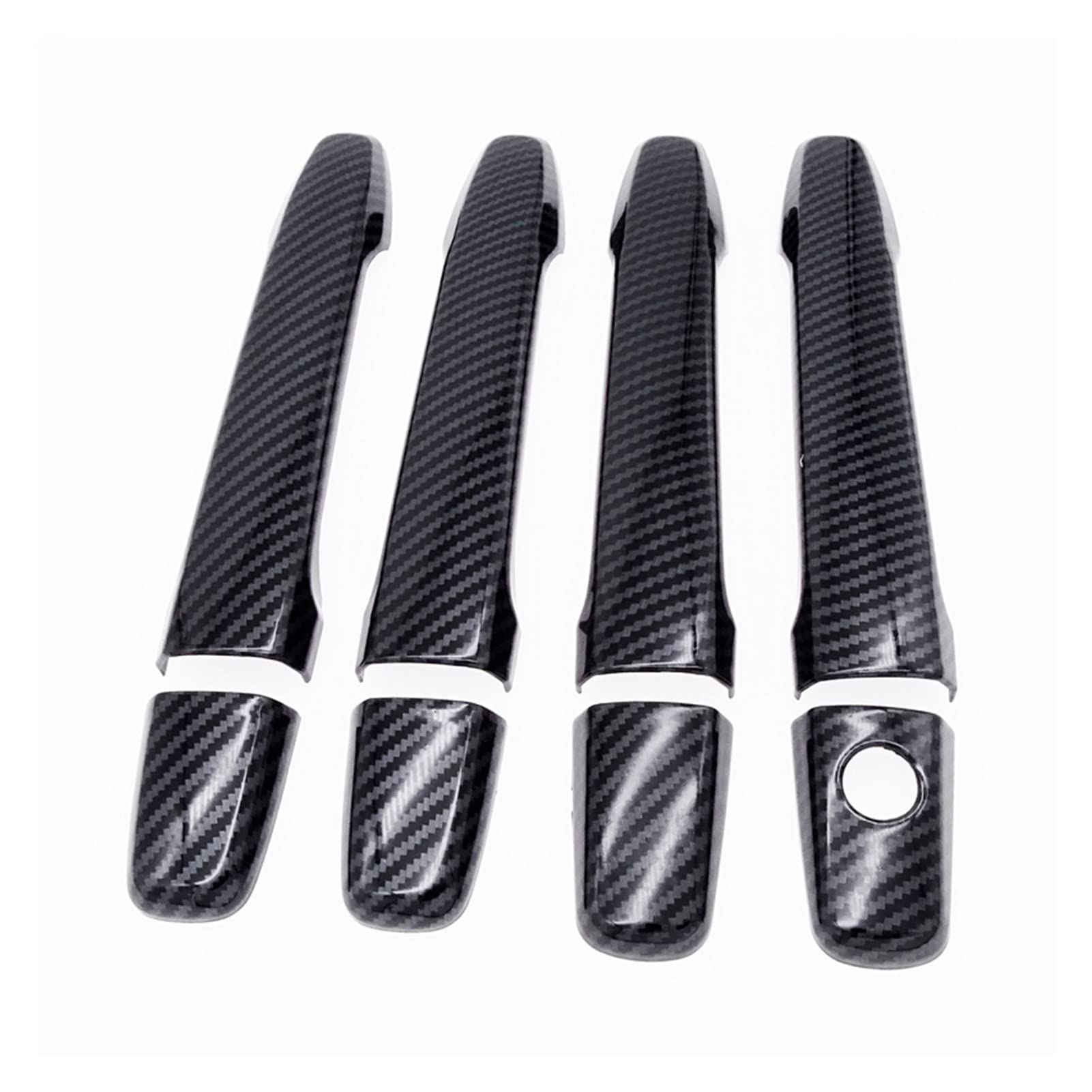 Autotürgriff Für Mitsubishi Für Lancer EX Evolution X 2008-2017 Carbon Fiber Türgriffabdeckung Verkleidung Autodekoration Zubehör(1)
