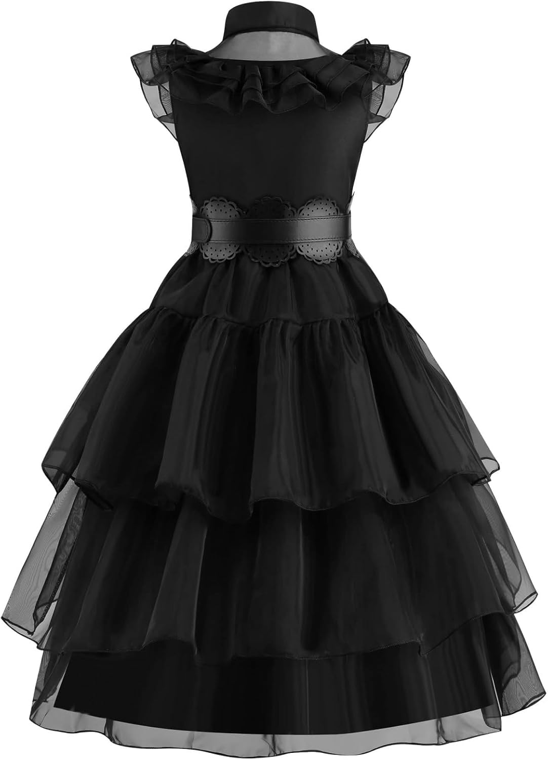 Black Costume Dress for Girls Halloween Costumes Kids Cosplay Family Birthday Party with Accessories - Image 3