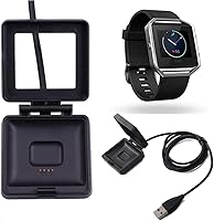 Vista 4 de Compatible con cargador Fitbit Blaze, cargador de cable de carga de repuesto para reloj inteligente Fitbit Blaze