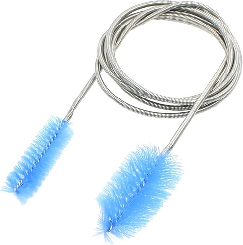 uxcell Cepillo de manguera de bomba de filtro de acuario de tubo de doble extremo flexible, 61.0 in