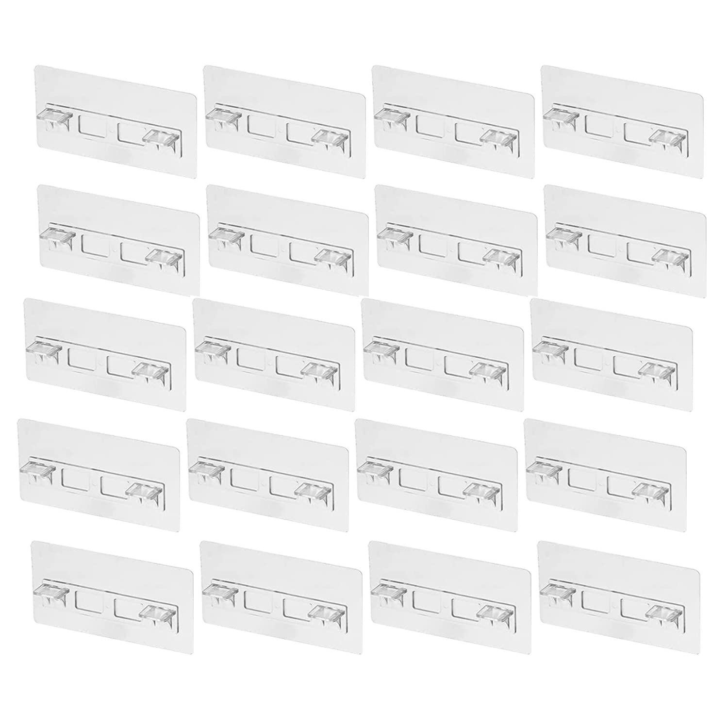 Aisuoka 20Piece Punch Free Shelf Support Pegs No Drill Adhesive Shelf Bracket For Cabinet Shelves Shelf Clips