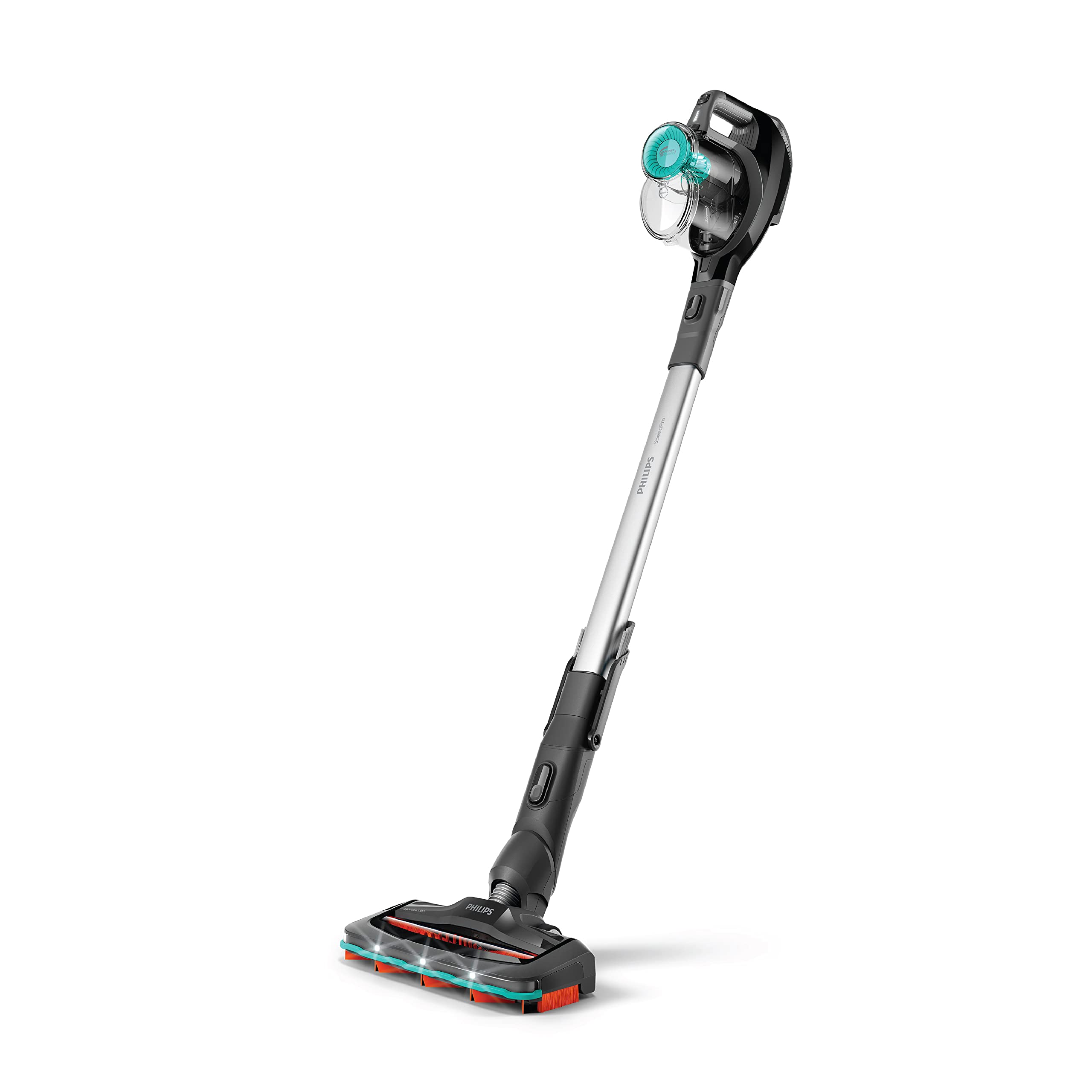 Philips SpeedPro FC6726/01 – Cordless vacuum cleaner, With Up to 40 mins of run time, Integrated accessories for quick switches, 180-degree suction nozzle with LEDs, Mini Turbo Brush for pet hair-image-35