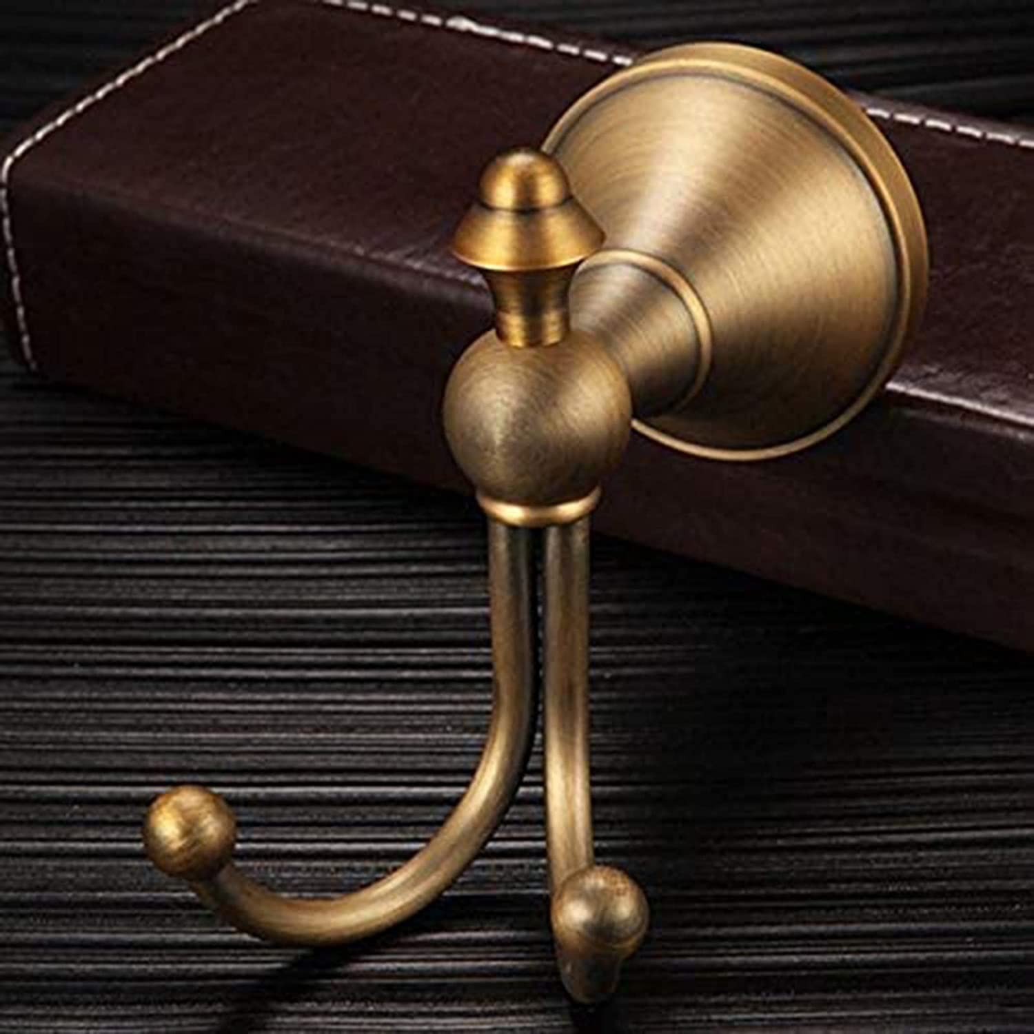 Łazienka Wieszak Na Ręczniki Wieszak Na Ubrania Bath Towel Hooks Antyczny Mosiądz Wykończenie Ścienne Robe Hook Podwójne Haki