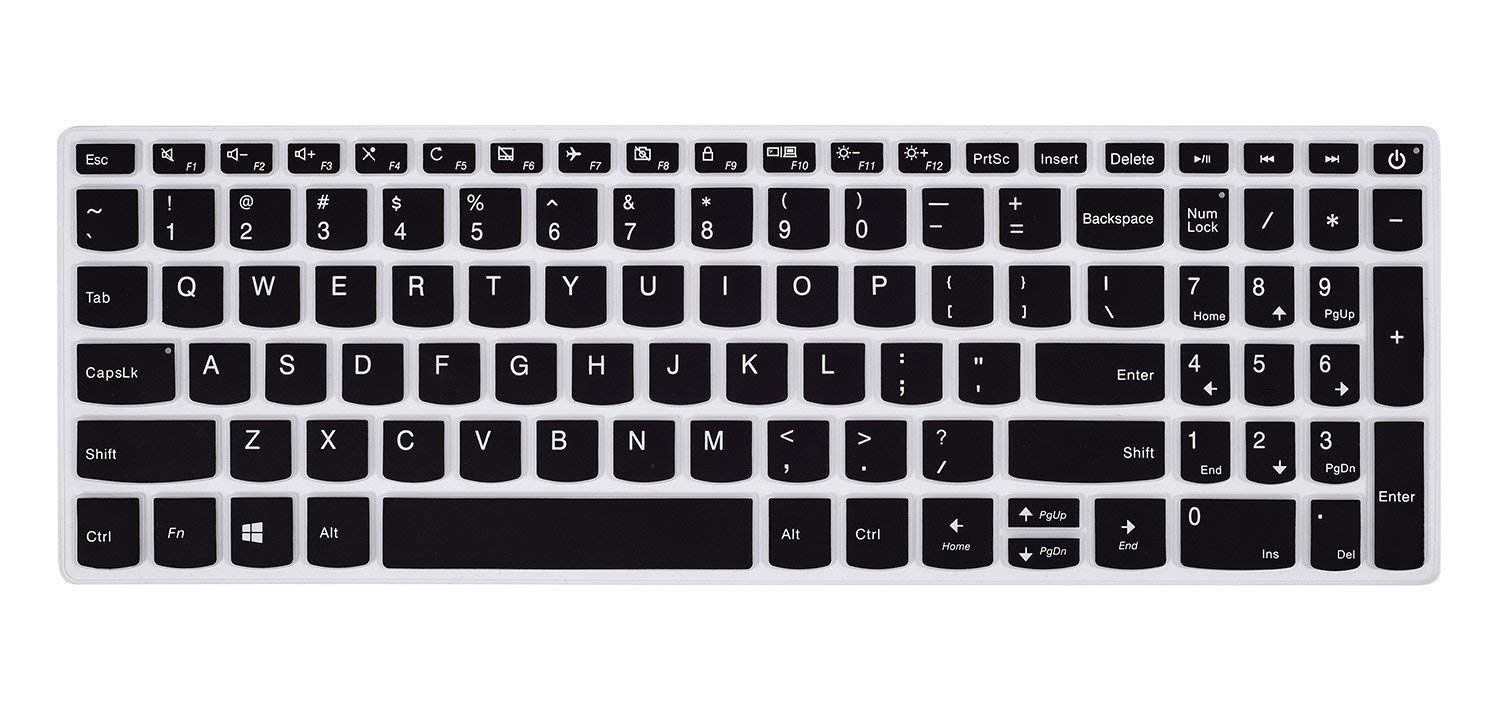 iFyx Keyboard Silicone Cover for Lenovo IdeaPad 320 330 330s L340 130 S145 15.6 inch, IdeaPad 320 330 330s 17.3 inch, IdeaPad 520 15.6 inch, Lenovo-A12 15.6 Laptop US Layout (Black) (B07PM6XMBL) Amazon Price History, Amazon Price Tracker