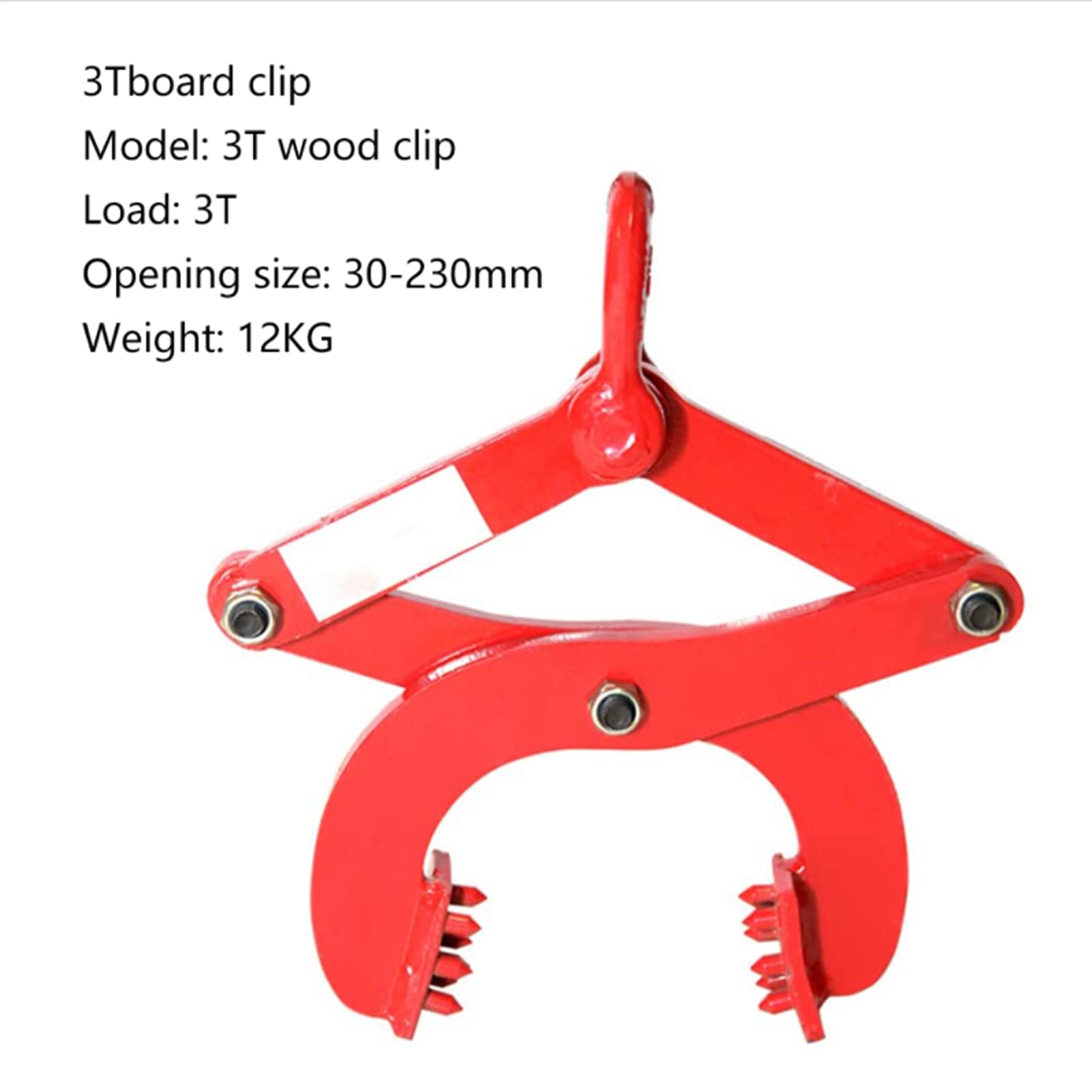 Abrazaderas de elevación, tenazas para elevación de Placas de Acero, Abrazadera Redonda de Acero con Separador de tenazas, Herramienta Industrial eficaz de fácil movimien