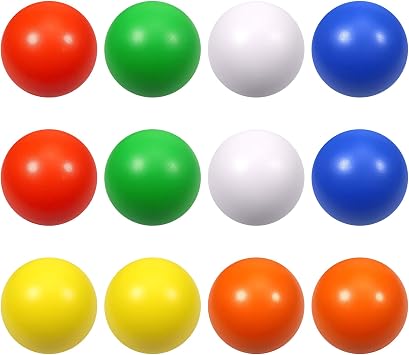 12 Pcs 6 Colors Foam Stress Ball Squeeze Stress Relief Balls for Kids and Adults Hand Exercise Sensory Relief Toys for Anxiety ADHD Autism 6 Colors