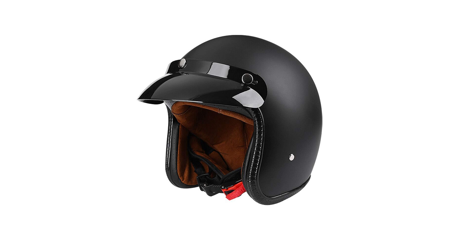 GAOZ 3/4 Helmets Retro Open Face Motorcycle Helmet DOT Approved