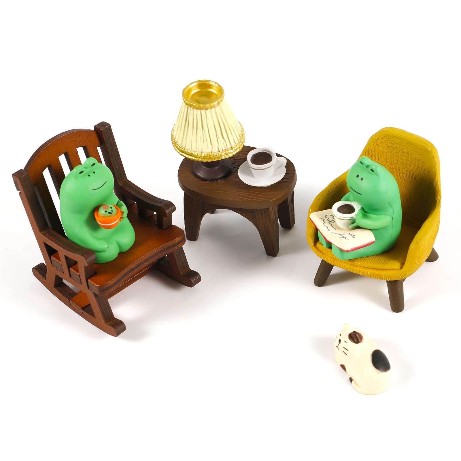 lasuroa 6pcs Miniature Frog Figurines
