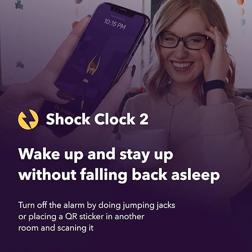 Miniatura 3 de Shock Clock 2 - Reloj despertador inteligente silencioso - Seguimiento del movimiento - Nunca te vuelvas a quedar dormido ni aprietas la opción