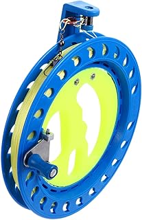 INOOMP Wire Wheel Kite String Winder String Spool Winder Fly Line Winder Kite Line Winding Reel Kite Line Winder Kite Accessories Blue Plastic Self-Locking Bearing Kite Parts