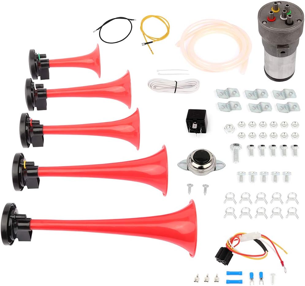 super loud Horn Kit Dixie Horn Dixie Musical Air Horn for Any 12V Vehicles Trucks Lorrys Trains Boats Cars Vans Kit