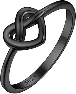 925 Sterling Silver Love Knot Promise Ring High Polish Comfort Fit Band Ring Size 4-12