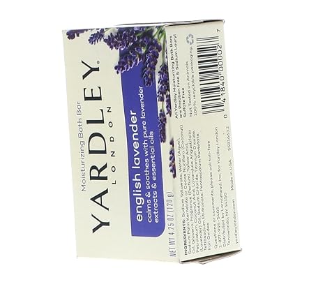 Yardley 5581663.2 London English Lavender with Essential Oil (Pack of 1))