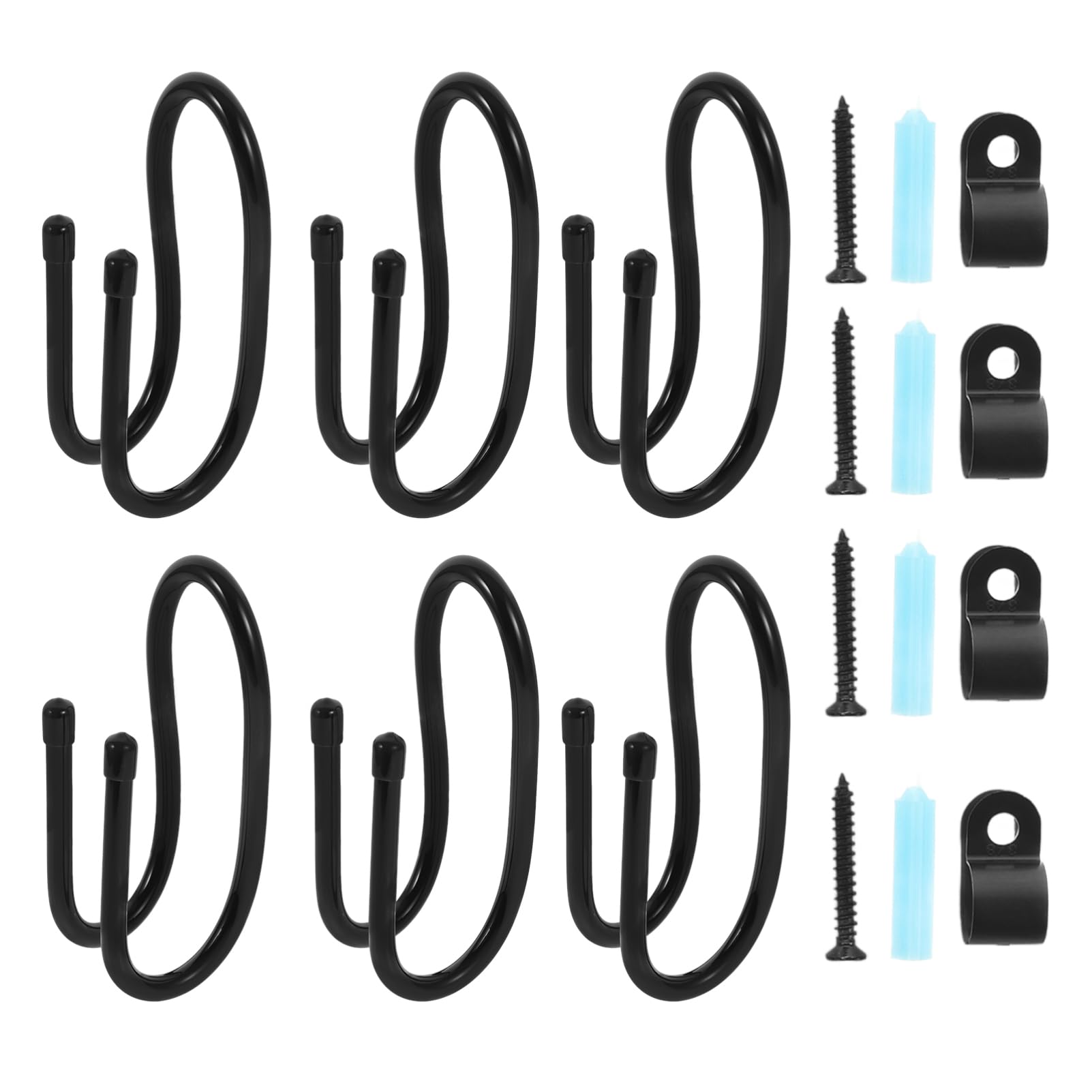 Crochets de clôture pour outils de jardin et vêtements, parfaits pour organiser votre extérieur