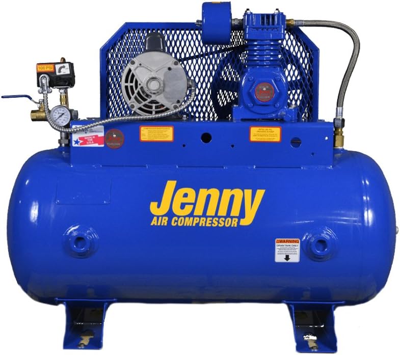 Jenny Compressors F12C30C115/1 1/2HP 30Gallon Tank 1 Phase 115Volt