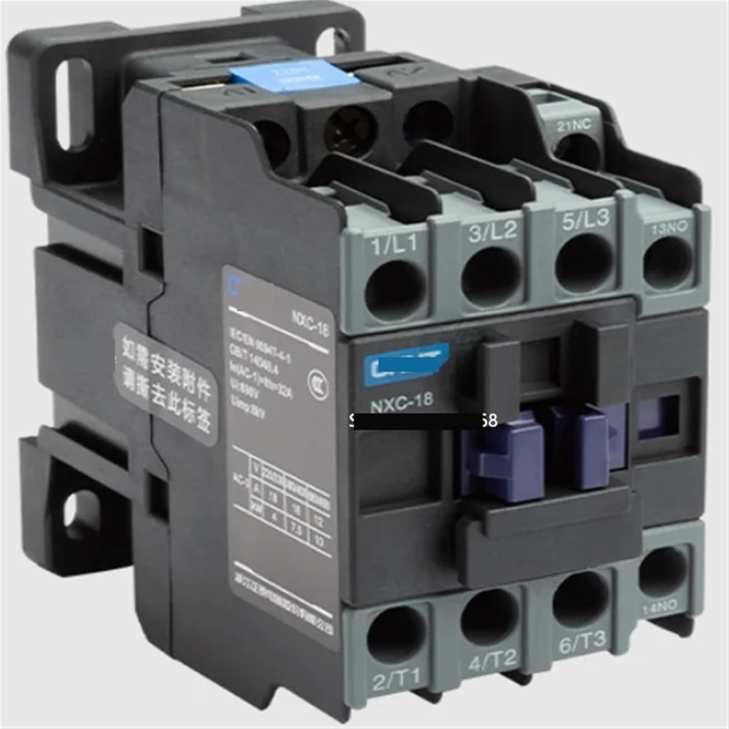 NXC-09 NXC-12 NXC-18 NXC-25 NXC-32 LC1 NXC Contactor Magnetic AC Contactor AC24V 36V 110V 220V 380V 1Pcs(NXC-25,110V)
