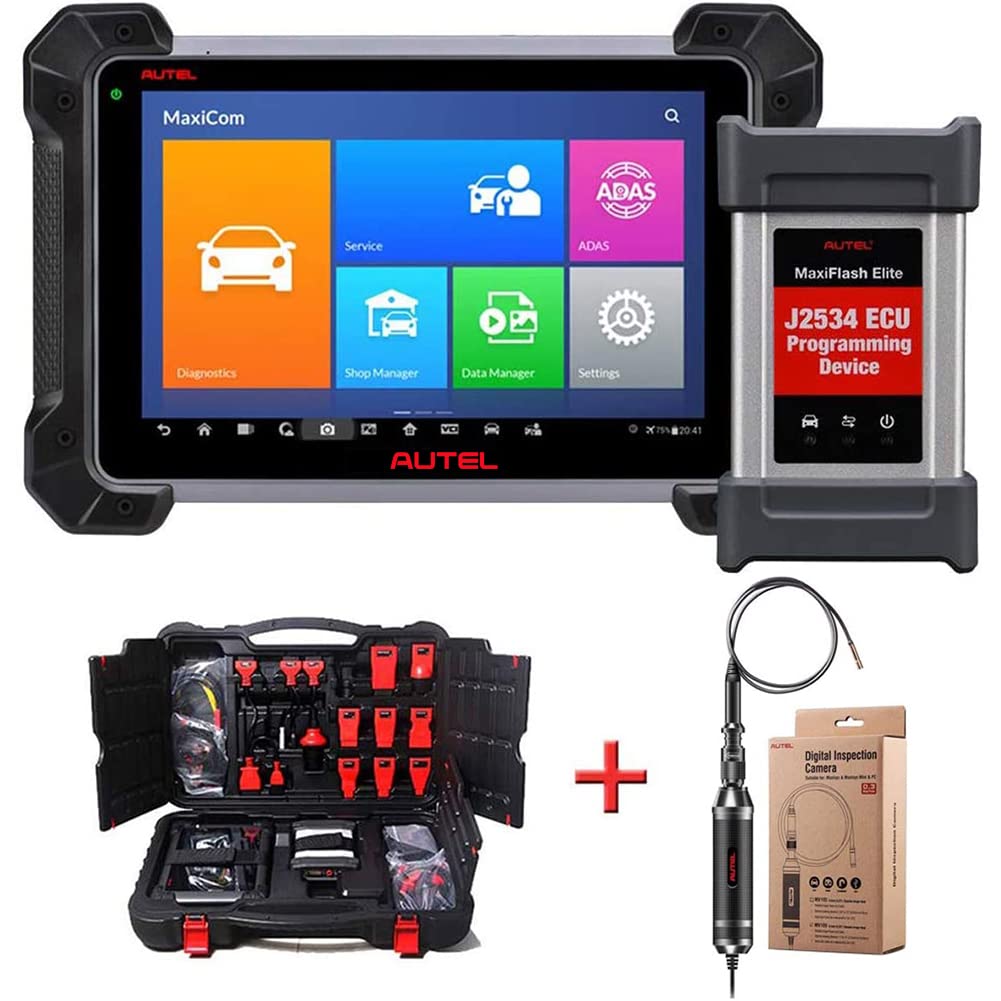 Autel MaxiCOM MK908P J2534 (Upgraded MS908P MaxiSys Pro) Diagnostic Scanner with Jbox ECU Reprogrami